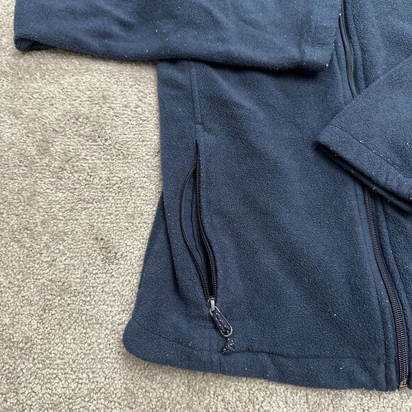 Columbia Steens Mountain Fleece Jacket Mens Small Blue Full Zip Pocket Outdoor - Picture 3 of 12